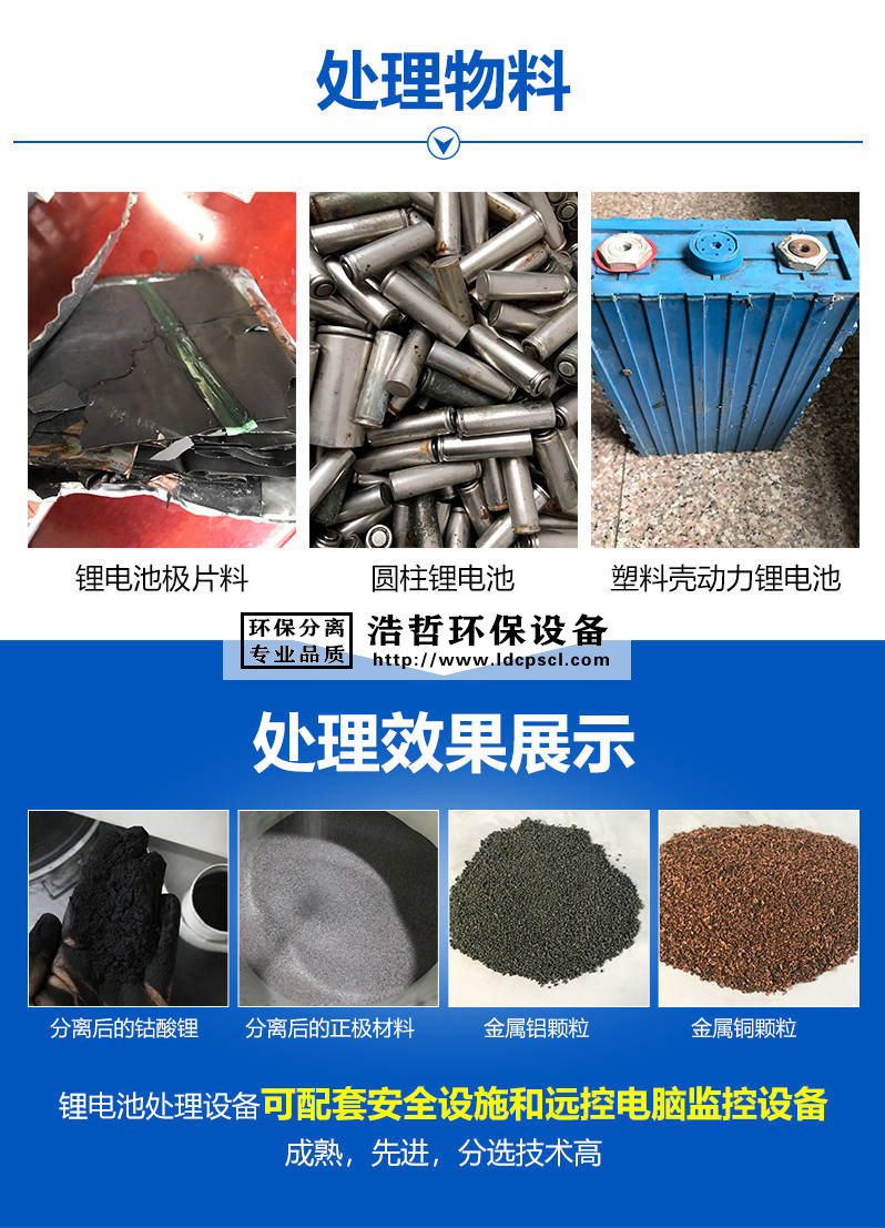 鋰電池正負極片處理設備處理的物料